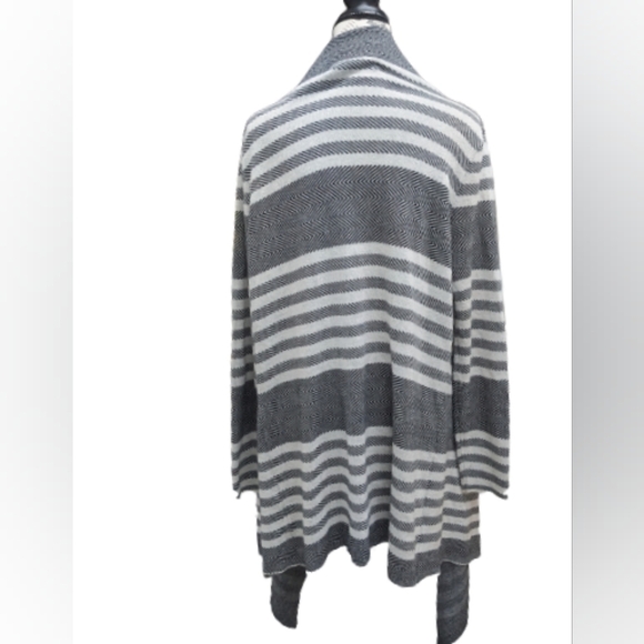Simons Twik women's open front fringe poncho cardigan size M - Picture 3 of 8